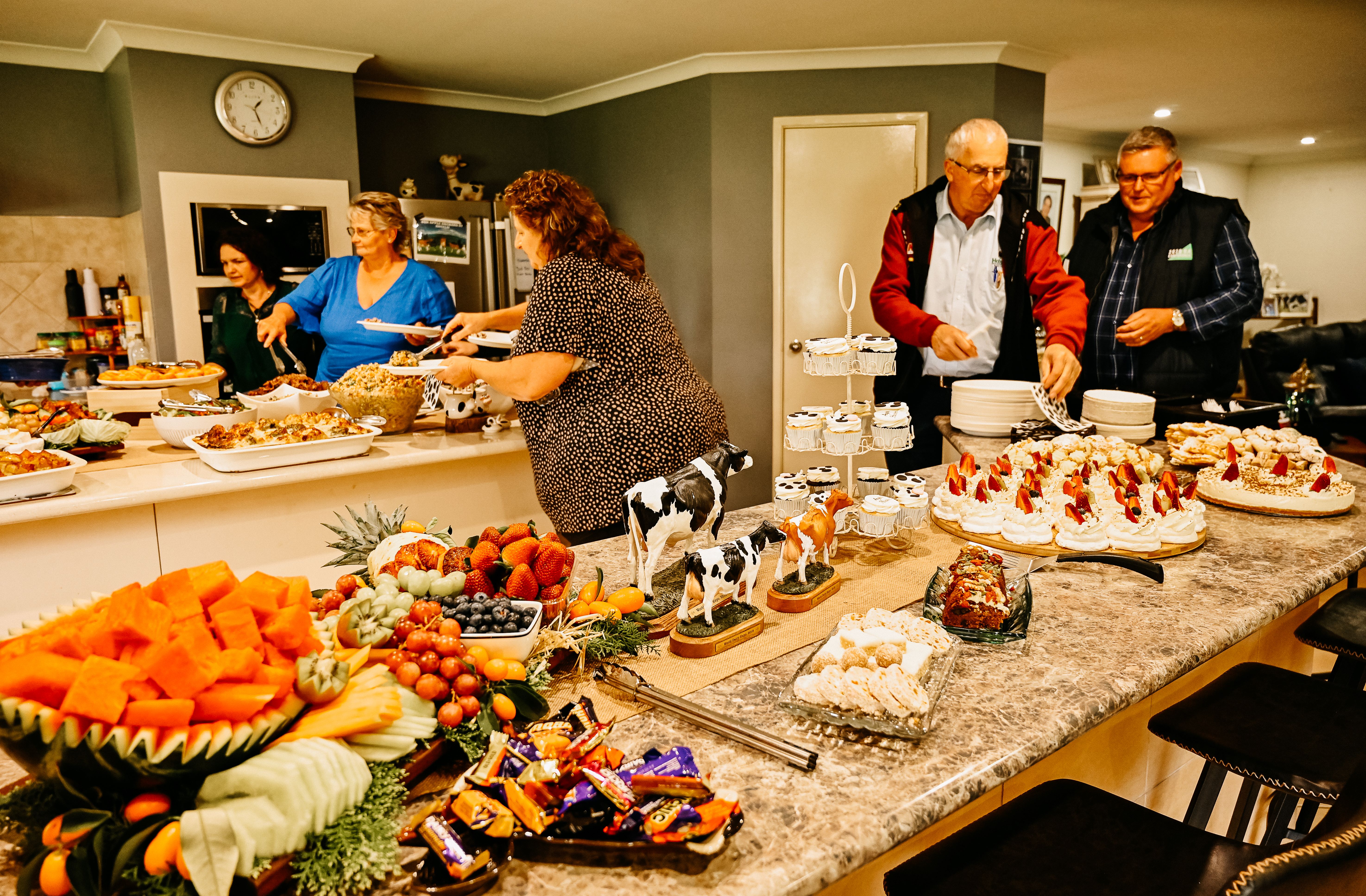 The amazing food thanks to Chontelle Angi and family