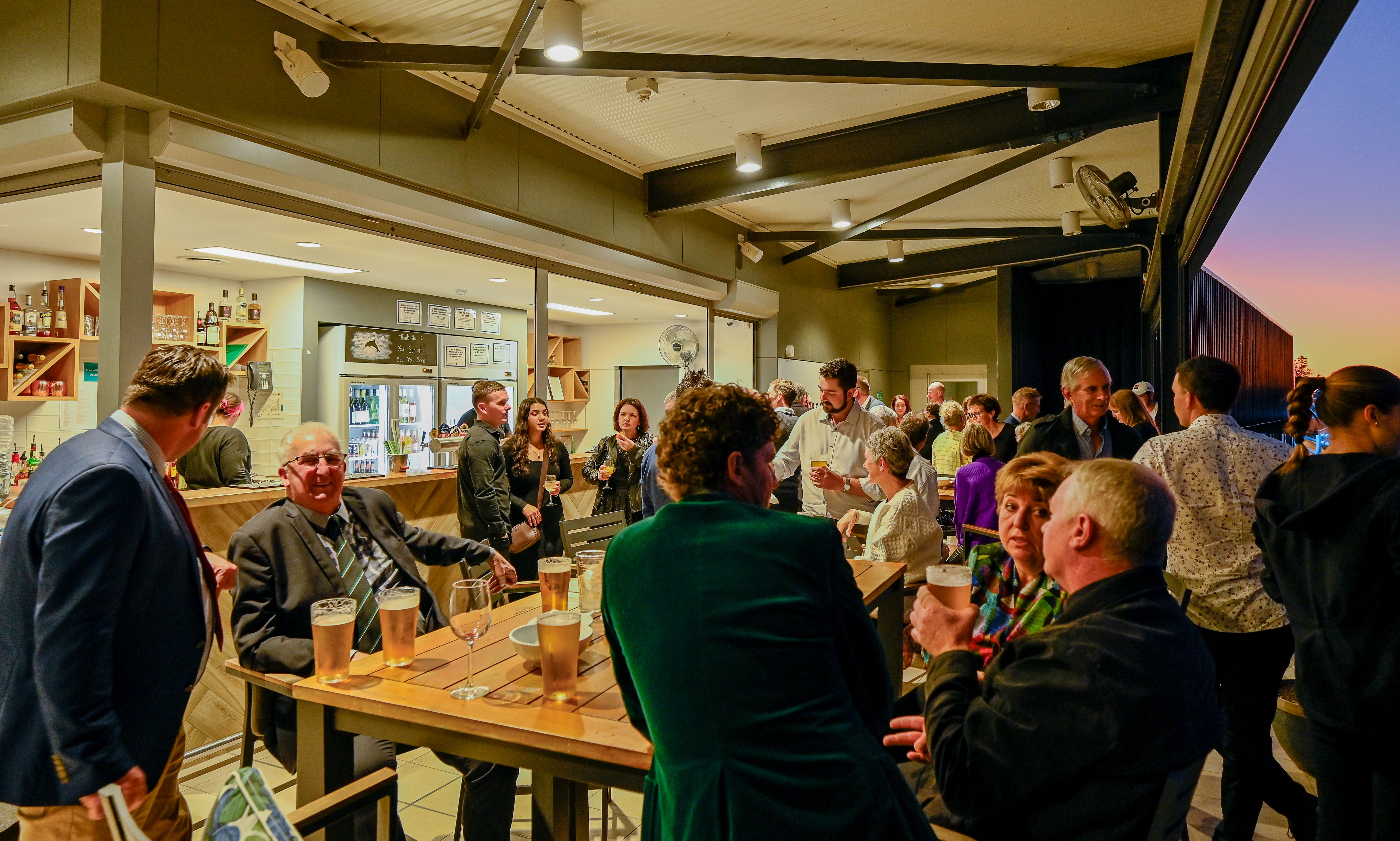 Guests mingling at Holstein Highlights Bunbury