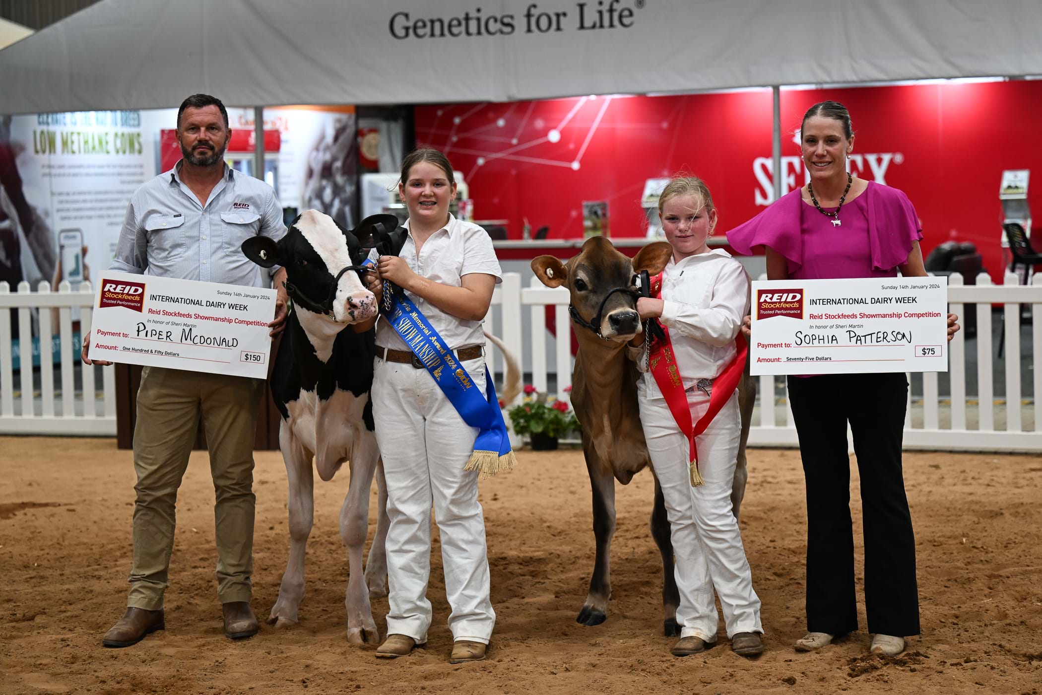 JUNIOR: 1st Piper McDonald and 2nd Sophia Patterson