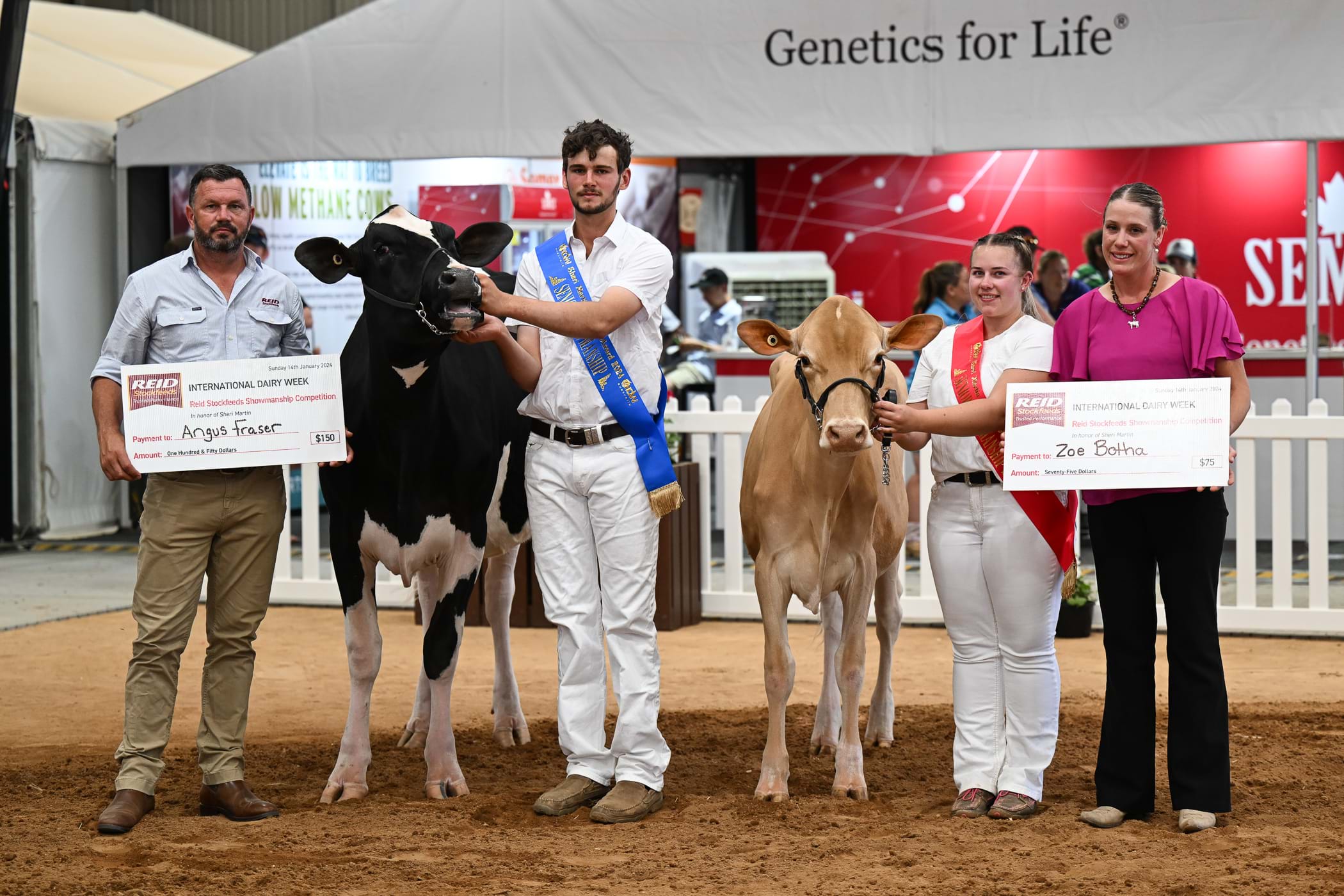 SENIOR: Angus Fraser (1st) and Zoe Botha (2nd)